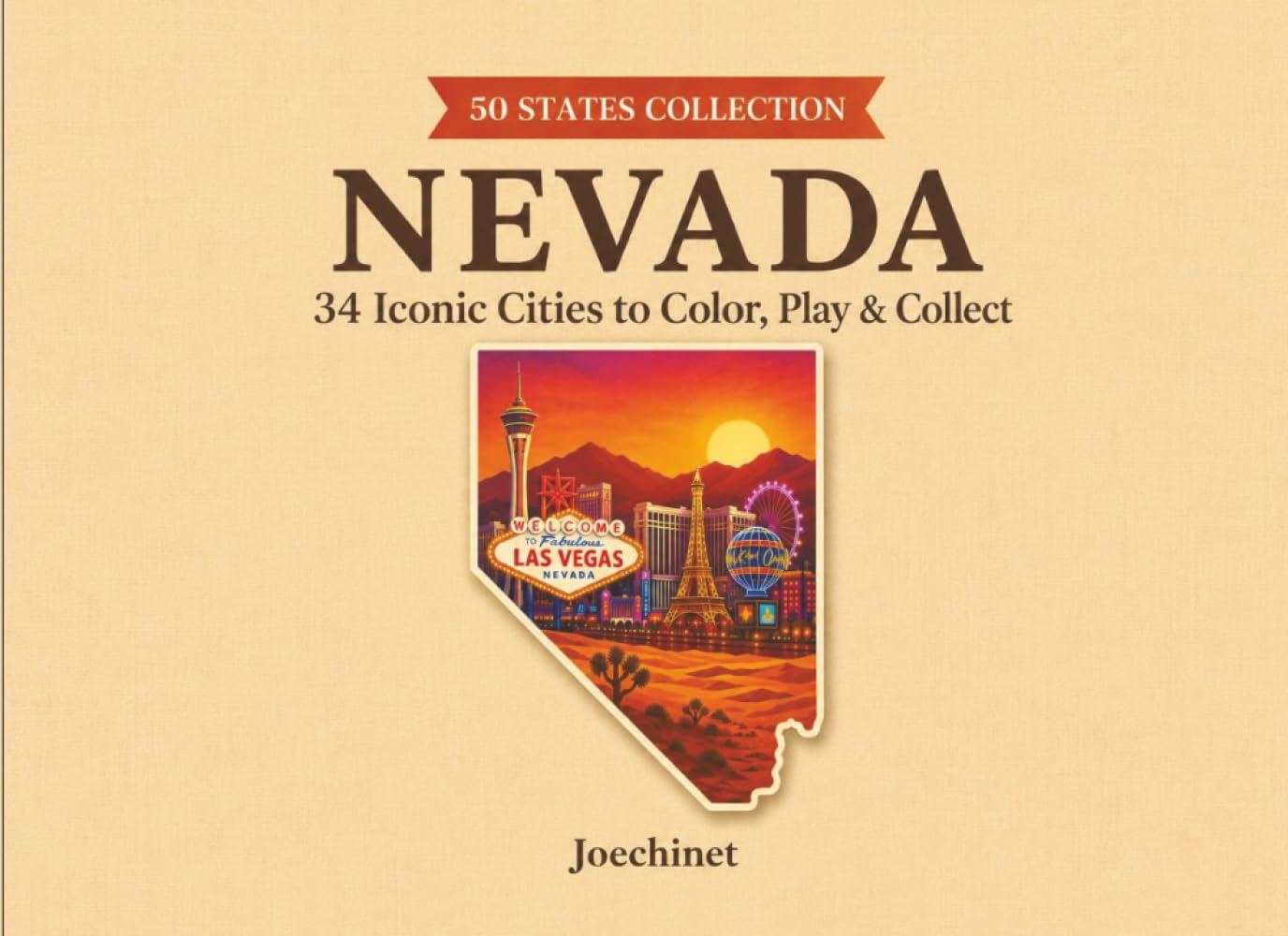 Nevada: 34 Cities to Color (50 States Collection)