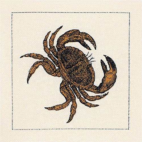 Five Star Napkins Crustacean Recycled Cotton Cocktail Napkin, 50-Pack, Assorted, 4.5" x 4.5", Natural