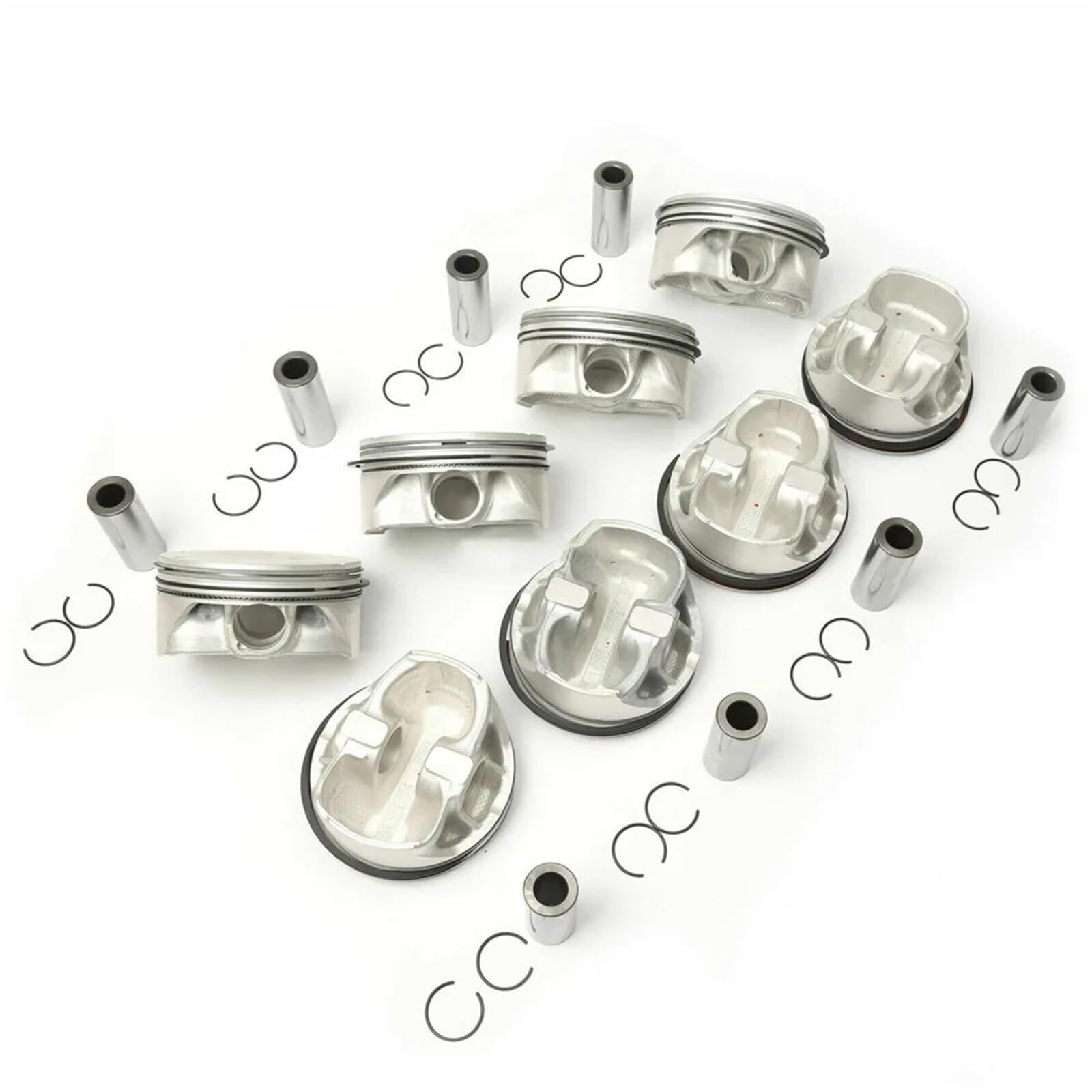 Ensemble de 8 segments de piston de moteur M157 Compatible pour Benz W166 C218 X218 W212 S212 5.5L 2780301317 1570300117 1570300517 1570300317