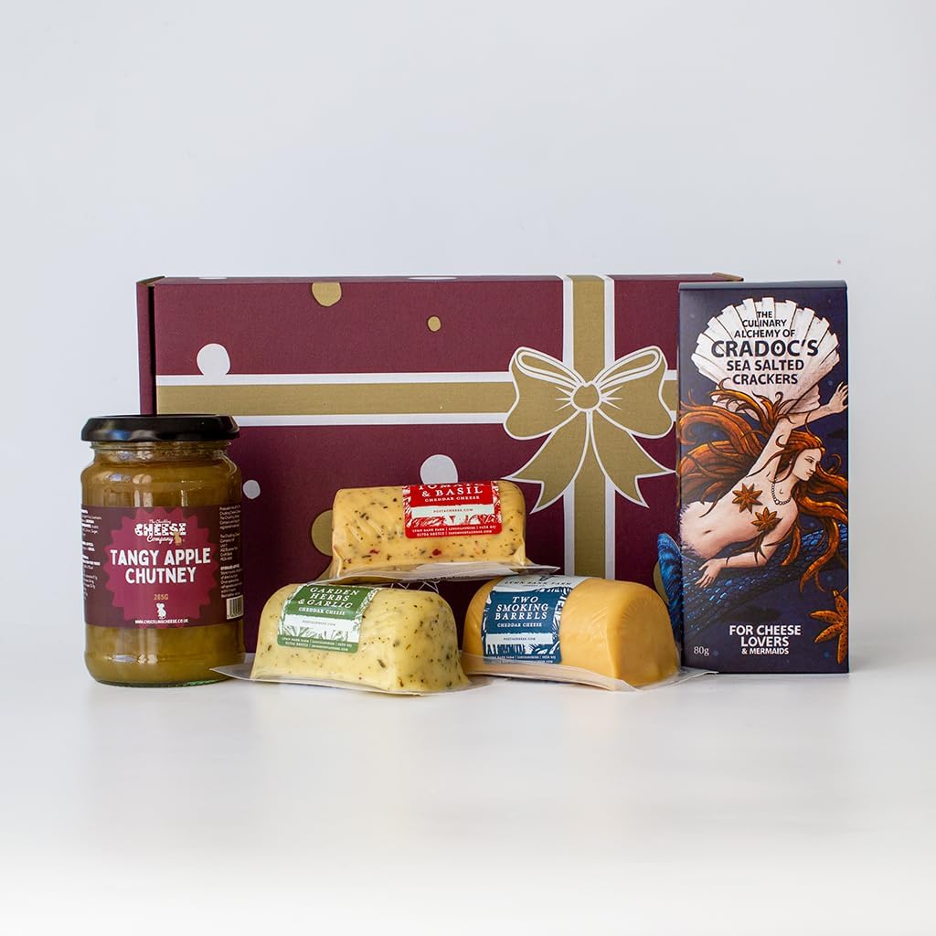 Strongest Cheese Selection Gift Box. A Wonderful Gift Box Of Our Strongest Cheddar Flavours. The Ultimate Unusual Gifts For Foodie Gifts. The Chuckling Cheese Company.