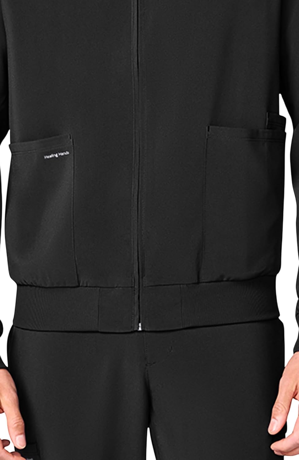 Healing Hands EVRY Athletic Mens Scrub Jacket with Mock Neck