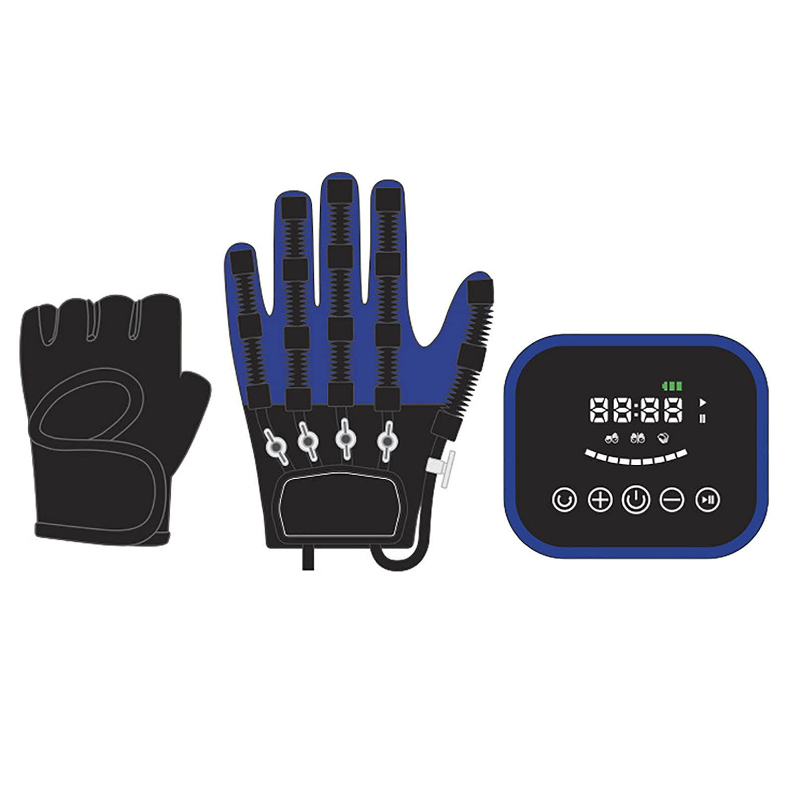 Férula de Mano, Guantes de rehabilitación, aparatos ortopédicos para Dedos, Equipo de Entrenamiento de rehabilitación de hemiplejia de Mano (código de Droite Principal L)