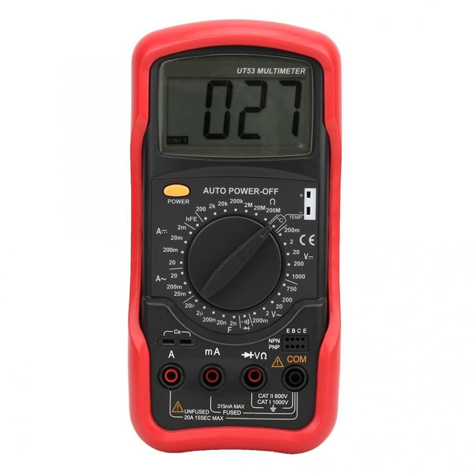 Generador de señal Actual Multímetro Digital Voltímetro Amperímetro Capacitancia Ohmímetro Prueba de Temperatura de diodo/Transistor