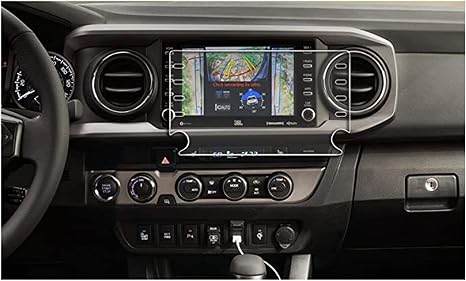 screen protector compatible with 2020 2021 toyota tacoma 8 inch screen 9h anti scratch and shock resistant car navigation protection accessories pre