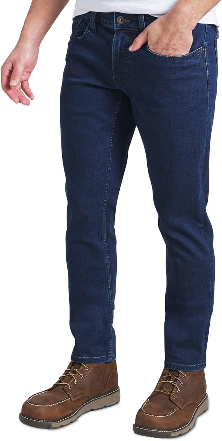 Weatherproof Vintage Mens Jeans Slim Fit - Super-Soft Stretch Denim Pants | Men's Straight Leg Jean with All-Way Stretch