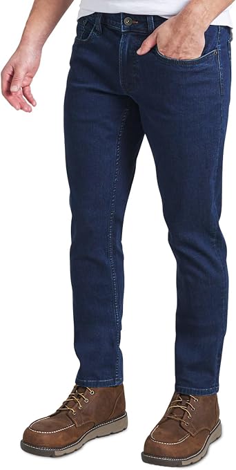 Weatherproof Vintage Mens Jeans Slim Fit - Super-Soft Stretch Denim Pants | Mens Straight Leg Jean with All-Way Stretch