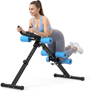 RELIFE REBUILD YOUR LIFE Maquina Abdominales Casa Aparato de Entrenamiento Muscular Ejercitador Plegable Multifuncional Gimnasio