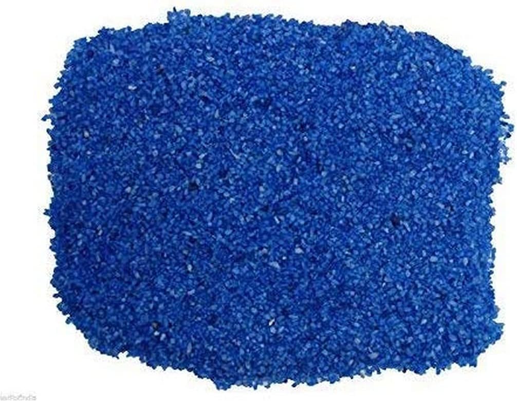 OhhSome [1KG] Ocean Blue Crystal Sugar Sand Gravel Stone Glossy and Decorative Garden and Stone Pebbles