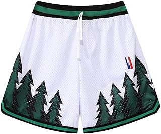 Men's Basketball Shorts Gym Training Workout Athletic Shorts Mesh Graphic Print Running Short Pants