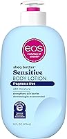 Vista 1 de eos Shea Better - Loción corporal para piel sensible, cuidado de la piel con humedad de 48 horas, para piel seca, loción corporal sin fragancia