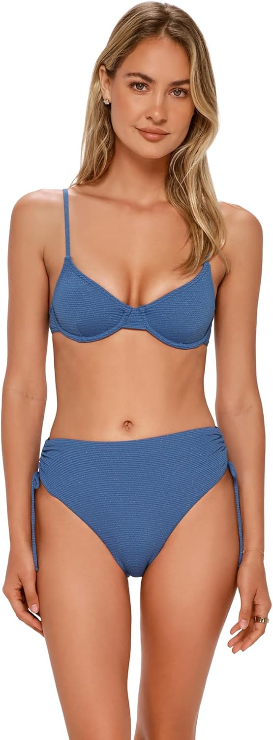 Swim Systems Malia High Waist Women's Swimsuit Bikini Bottom (Textured)