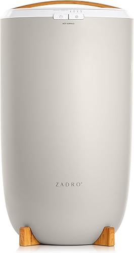 Zadro - Calentador de toallas TWB, grande, 20 litros, 12 pulgadas de diámetro x 21 pulgadas de alto, color gris