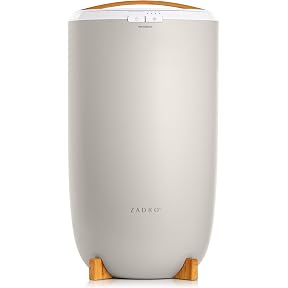 Zadro Large Hot Towel Warmer Bucket Timer Electric Towel Warmer for Bathroom Auto-Shut Off Heated Towel Warmer Spa (Large | 20L | 12" Dia. x 21" Tall, White)
