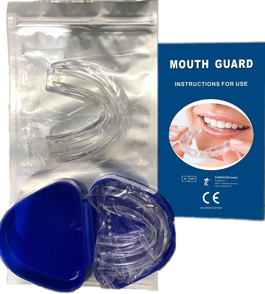 Professional 4 Pack Reusable Mouth Guard for Sleeping - Stops Bruxism and Teeth Clenching