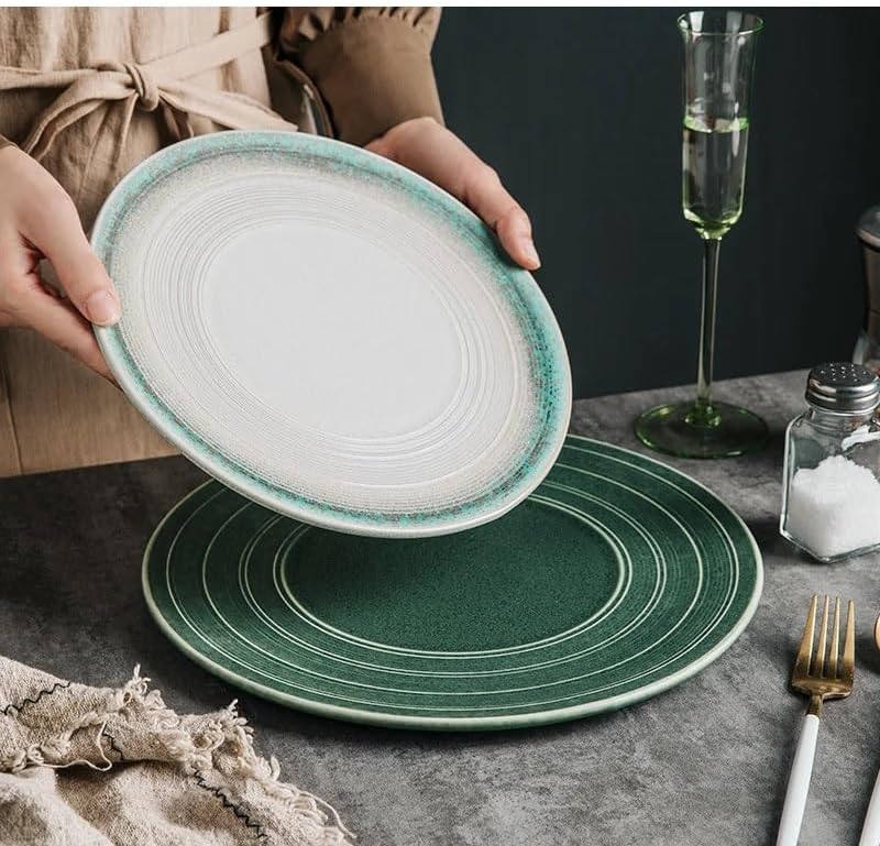 Dessert Plates Creative Ceramic Flat Plate Steak Plate Dessert Plate Snack Plate Display Plate Dessert Plate