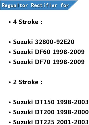 Miniatura 4 de Regulador de Voltaje Rectificador Fueraborda de 4 tiempos para Suzuki DF60 DF70 2 tiempos fueraborda para Suzuki DT150 DT200 DT225 para Johnson