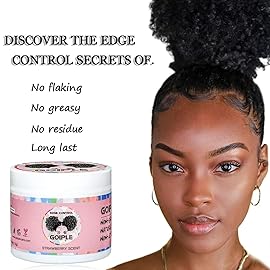 WOZUTUNT Edge Control Wax, Hair Styling Product, Strong Hold Non-greasy Edge Control Gel, Edge Wax, Rosemary Oil for Hair Growth, for Black Hair, Includes Edge Brush, 4 oz