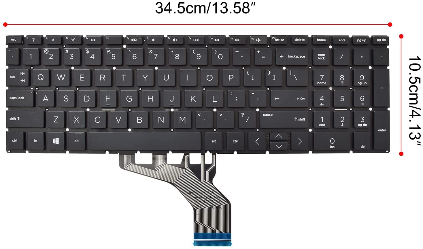 Sanj8 Keyboard for HP 15-DU / 15s-DU / 15 -DK / 15t-DK / 15- DB
