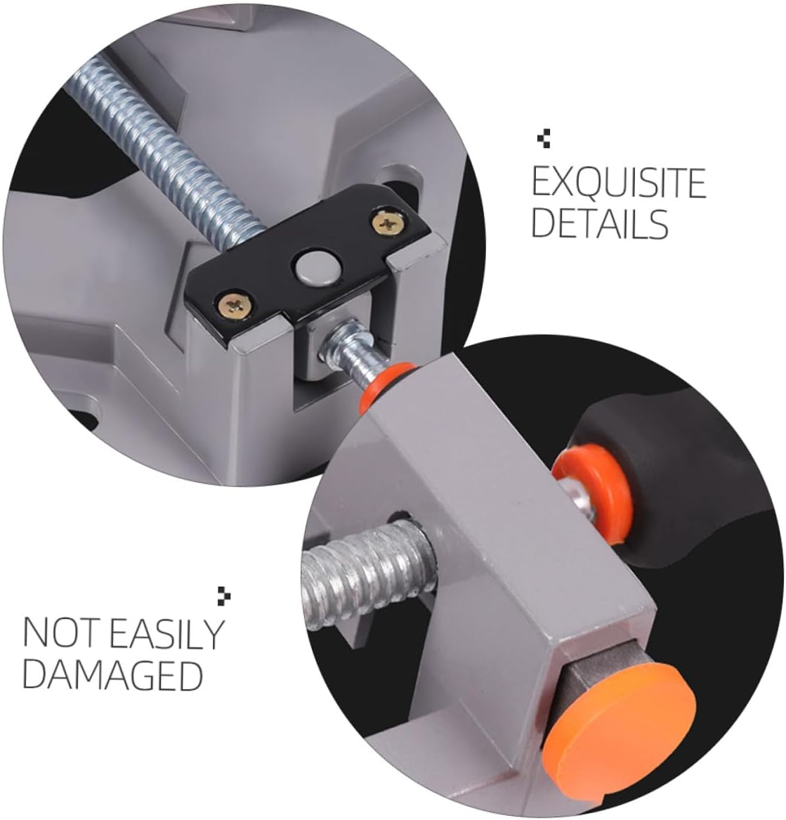 Right Angle Clamp Woodworking Fixing Clamp Aluminum Alloy Single Handle Quick Welding Fixture Cabinet and Desk Mounting