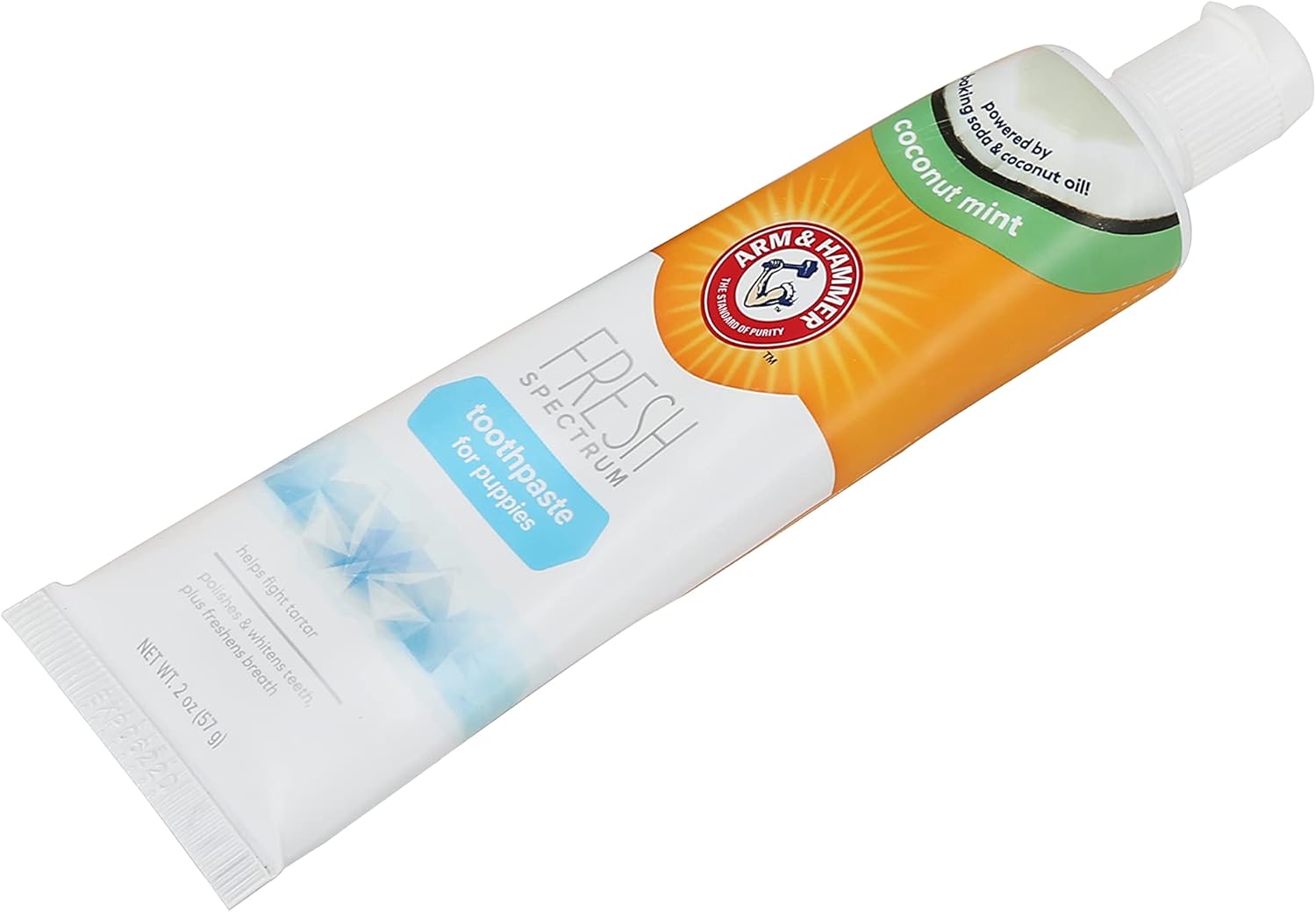Arm & Hammer Fresh Spectrum Dog Toothpaste for Adult Dogs, 2 oz | Baking Soda Dog Toothpaste Coconut Mint to Fight Tartar, Polish & Whiten Teeth, & Freshen Breath : Pet Supplies