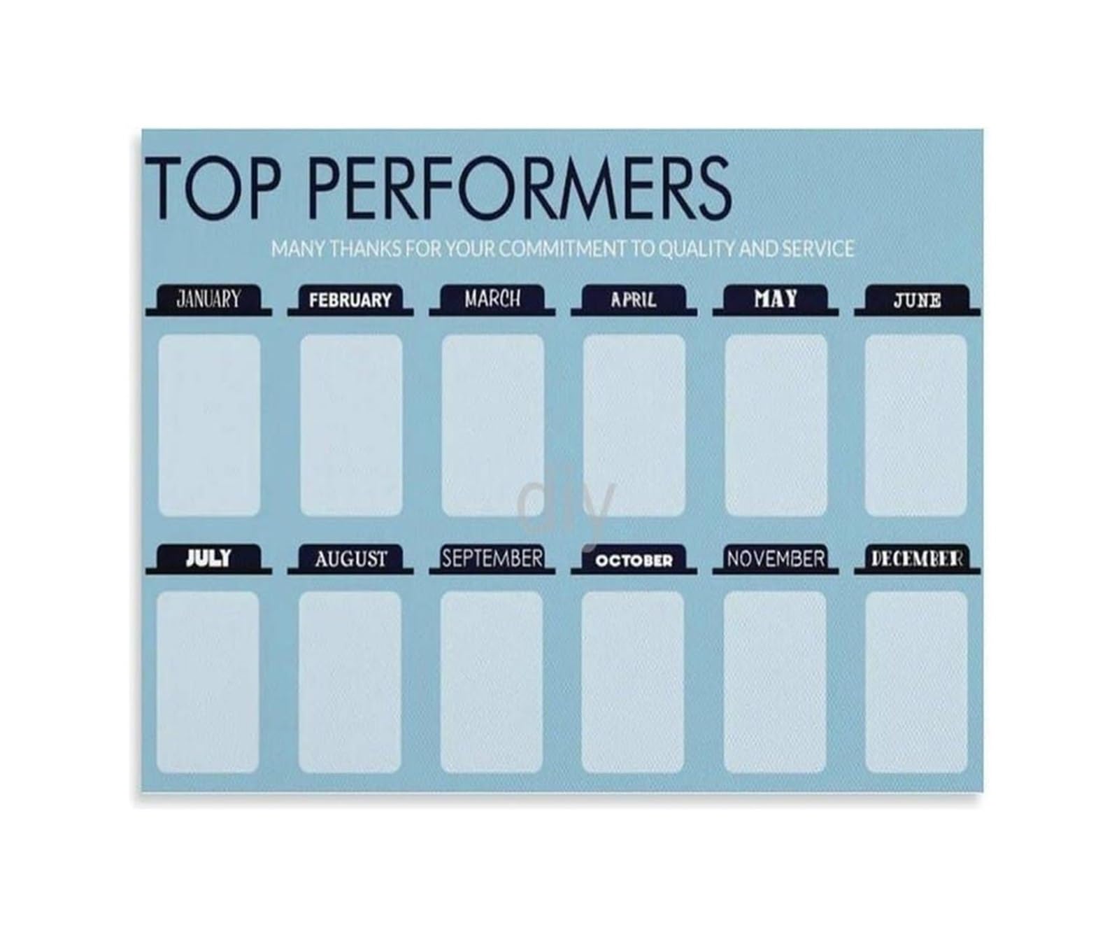MQXFCZUX Top Performers Wall Poster Staff Praise