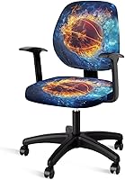 Vista 39 de Fundas para sillas de escritorio, con estampado de vaca, fundas de asiento para silla de oficina, 2 piezas, fundas para silla de computadora, fundas