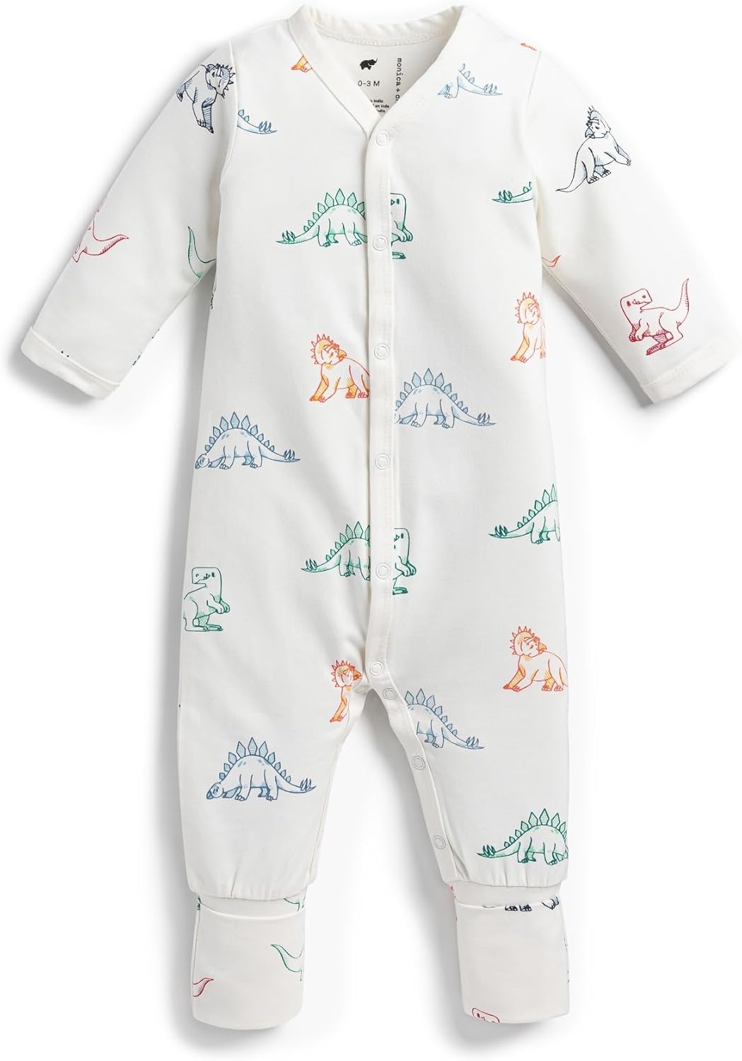 monica + andy On the Go Baby One Piece, 100% Organic Baby Clothes for Girls & Boys, Sizes For Preemie, Newborn, & Infant
