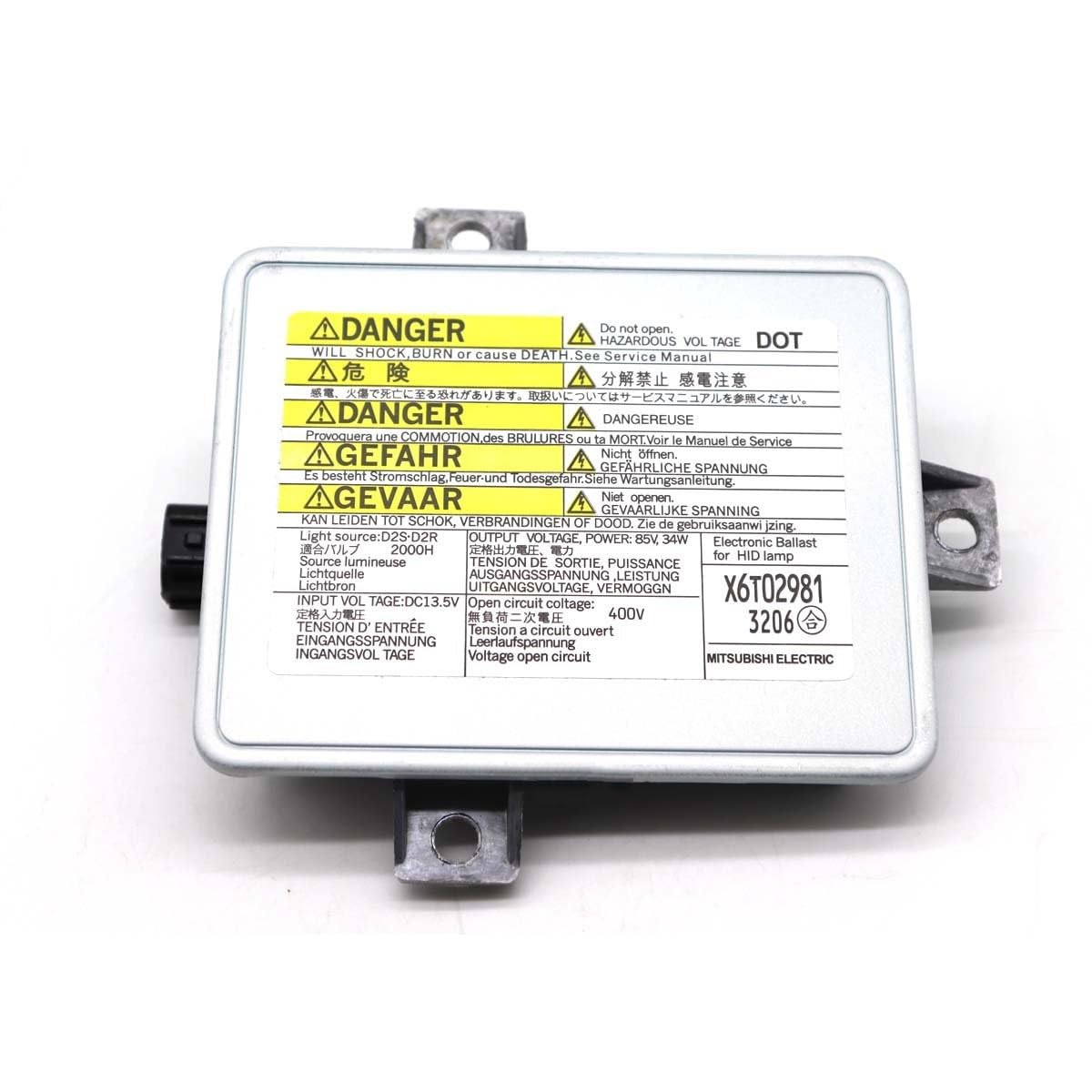 Balastro Centralita Compatible con Mazda 3 I BK 5 CR 2005 2006 2007 2008 2009 2010 Coche W3T11371 X6T02981 W3T12472 D2S D2R HID Xenon Faro Lastre con Encendedor