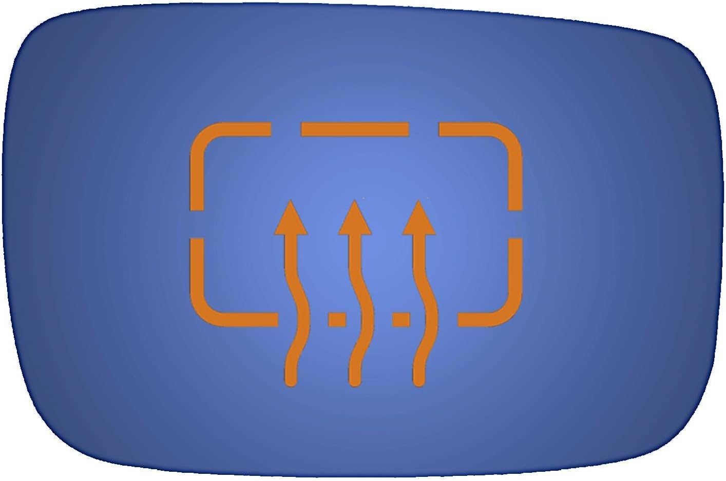 Convex Passenger Heated Side Mirror Replacement Glass for