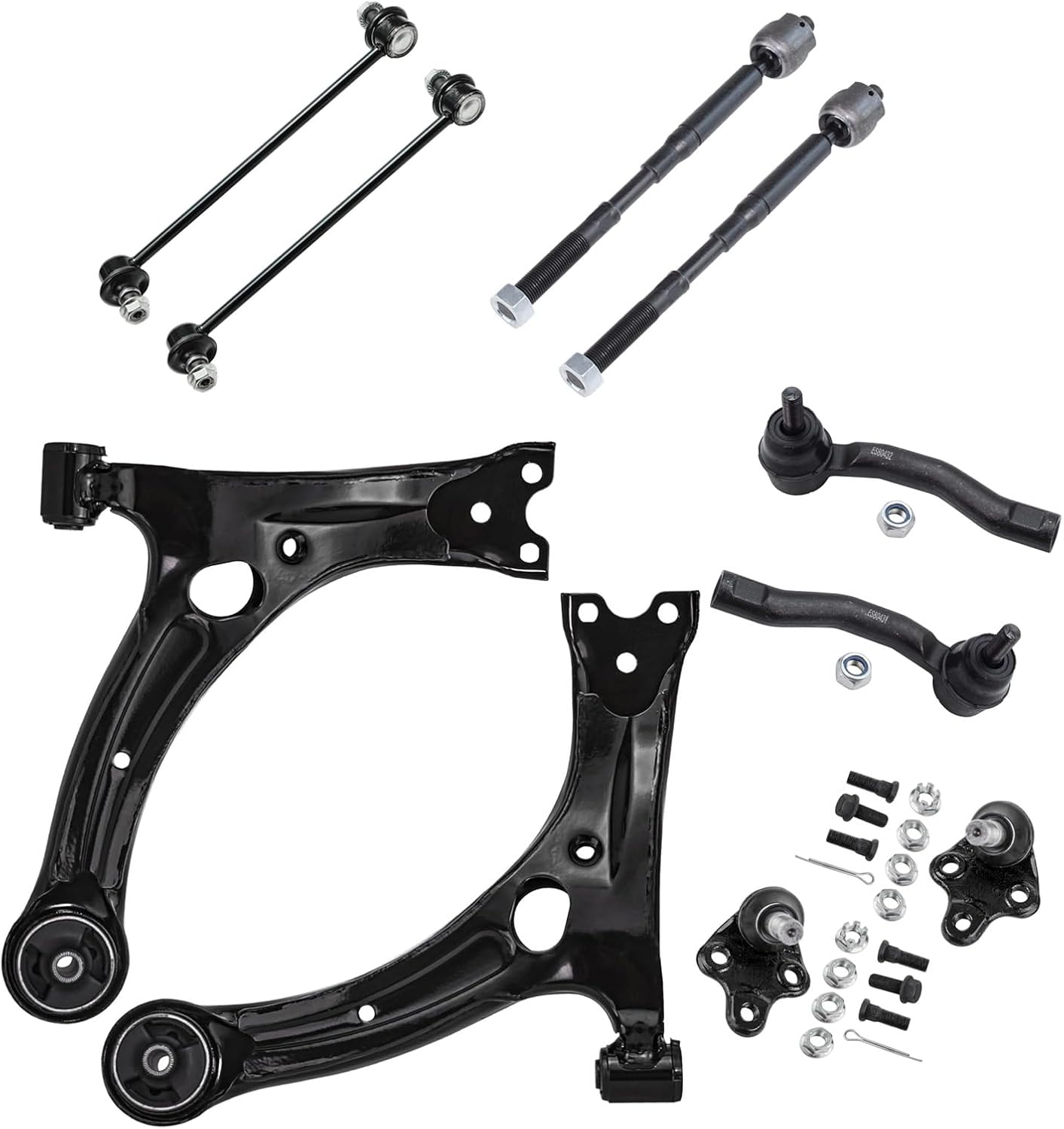 Front Suspension Lower Left Right Control Arm Assembly Compatible with 2003-2013 Toyota Matrix Corolla, 2000-2005 Celica 2003-2008 Pontiac Vibe K640360 K640361