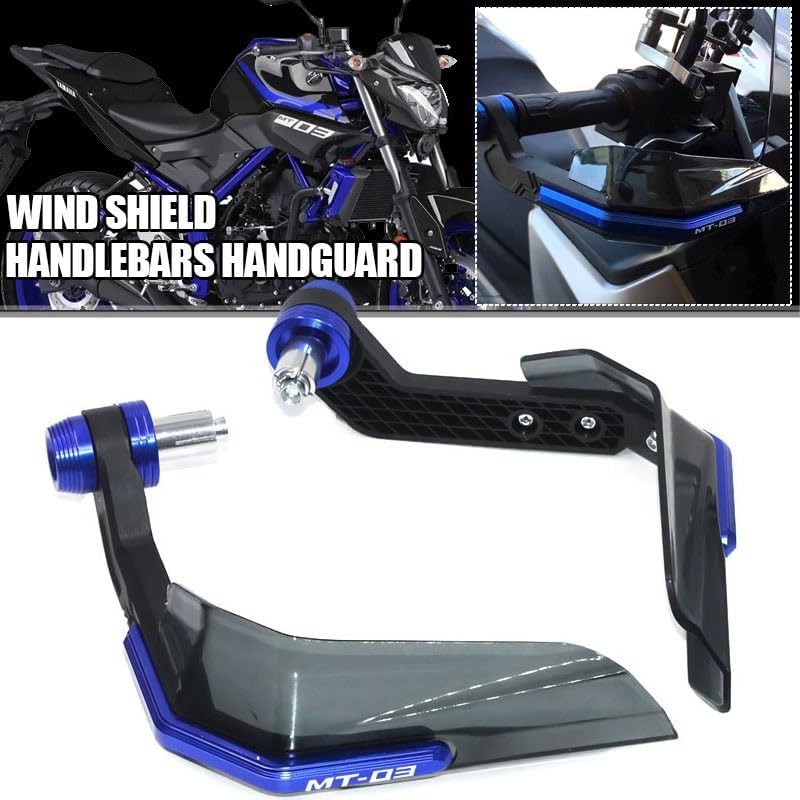 Miniatura 2 de Para Yamaha & AHA MT03 MT-03 MT 03 motocicleta Handguard cepillo barra de mano protector de viento deflector manillar Handguard Handguard