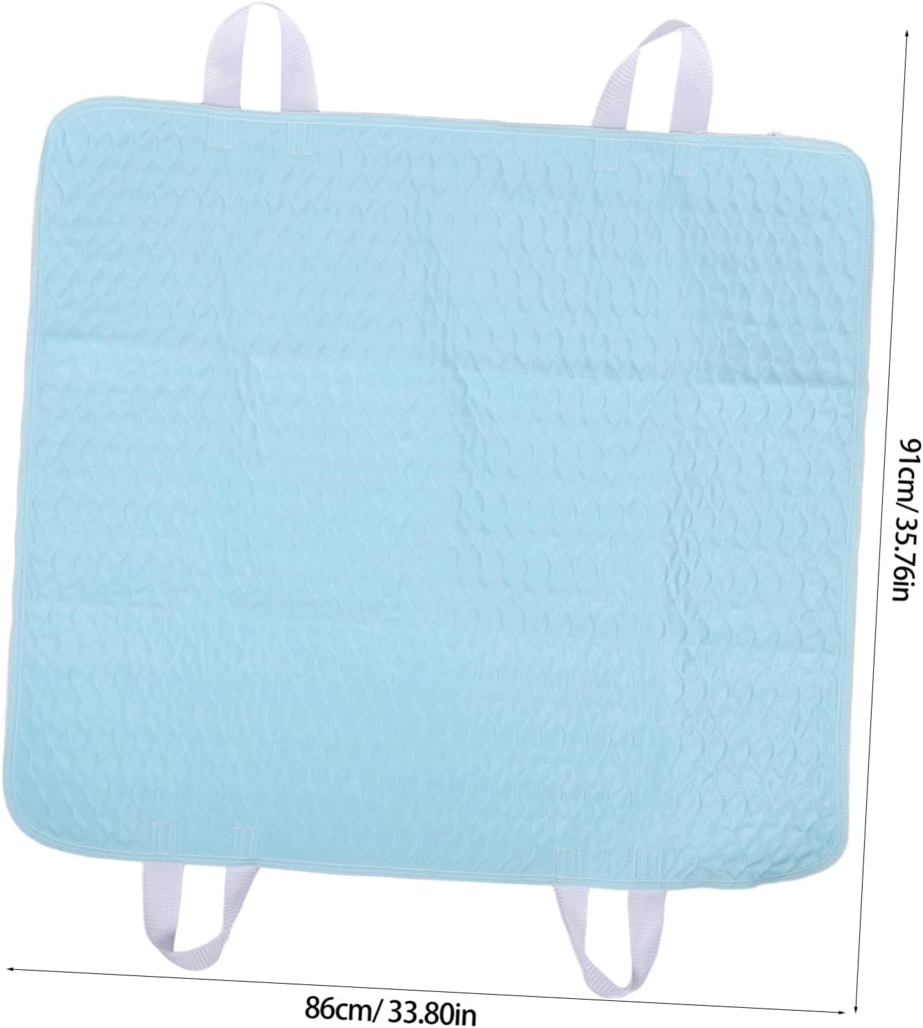 Washable Bed Pads with Handles for Incontinence Reusable Absorbent Protective Mattress Covers for Elderly Adults and Liquid Barrier for Home Care