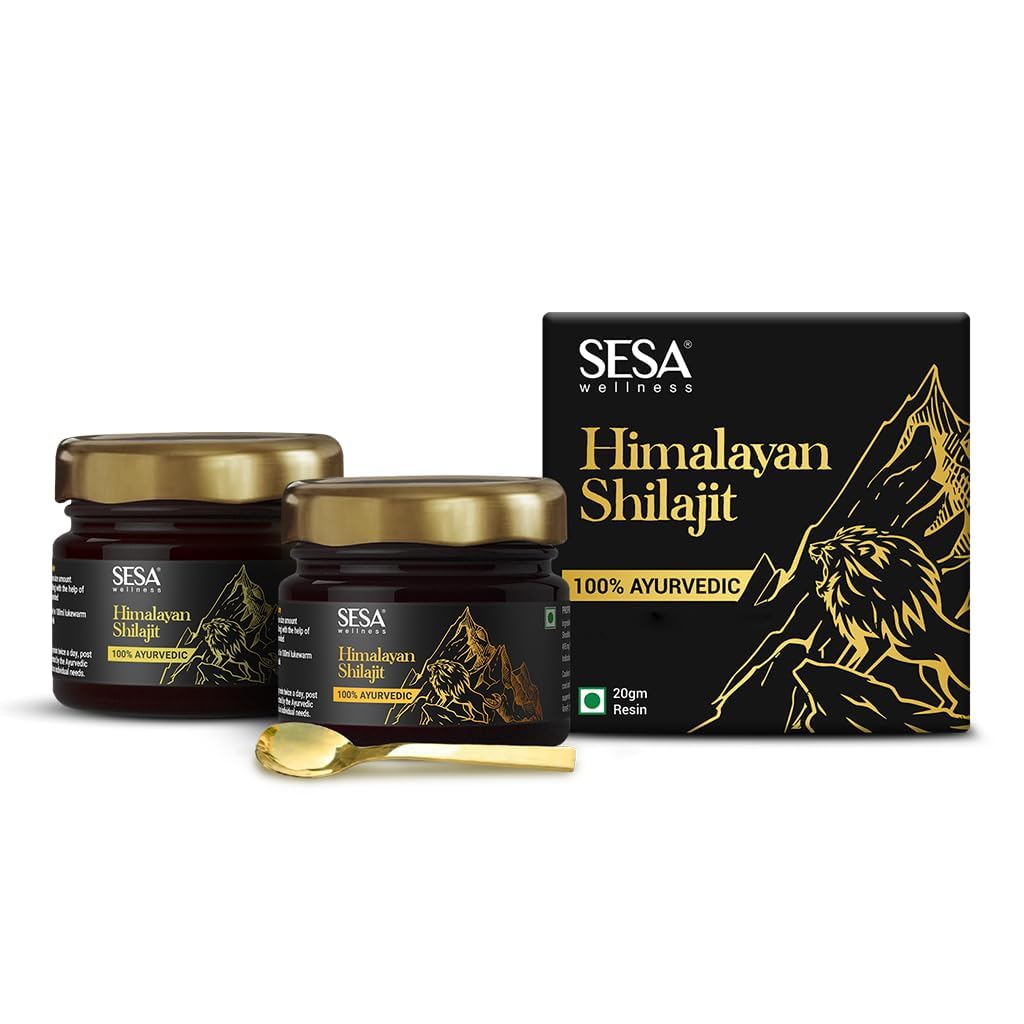 SESA Himalayan Shilajit Original Shilajeet Resin -100% Ayurvedic Helps boost Strength, Endurance & Immunity – 60%+ Fulvic Acid |Contains Lab…