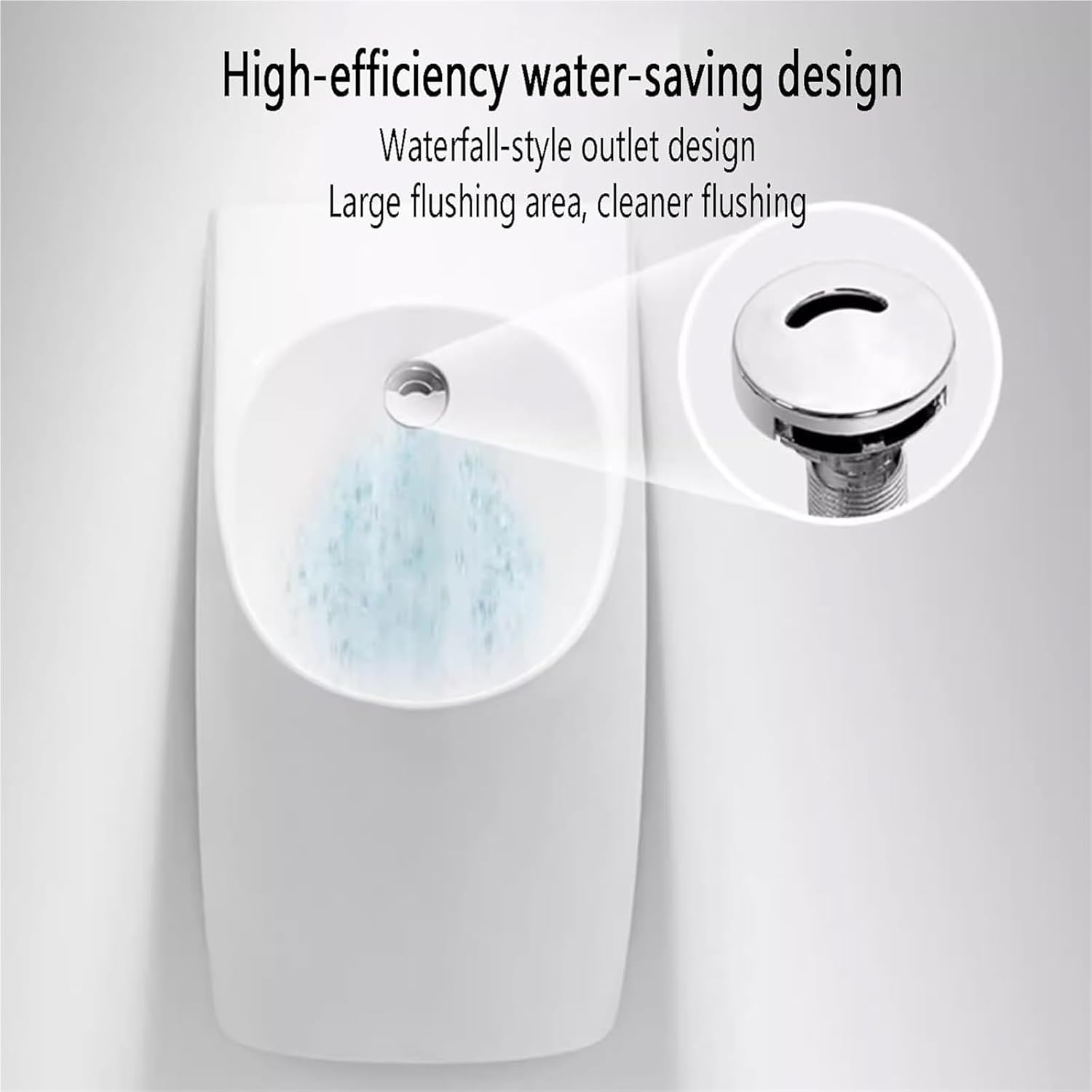 Wall Mounted Men's Adult Urinal， Wall Mounted Men's Urinal Bathroom Commercial Anti-Odor Adult public Toilet