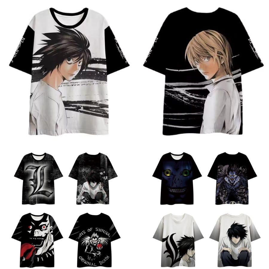 T-shirt anime Near Death Note idée cadeau originale pour anniversaire d'un otaku - 5