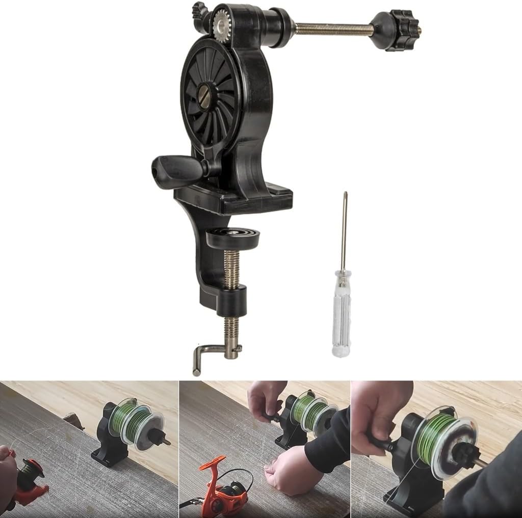 Reel Spool Tackle Winders Spooling Station Tool Adjusted Fishing Line Fishing Line Winders