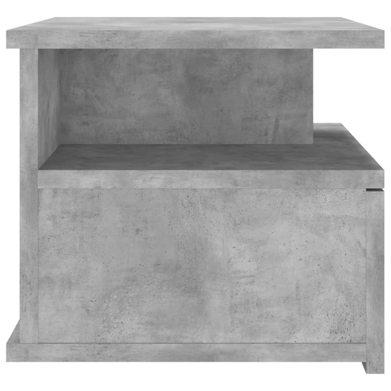 Comodini Pensili, Sospesi con Cassettiera e Scomparti Aperti 40x31x27 cm in Legno Multistrato, Comodino da Parete per Camera da Letto, Soggiorno e Piccoli Spazi