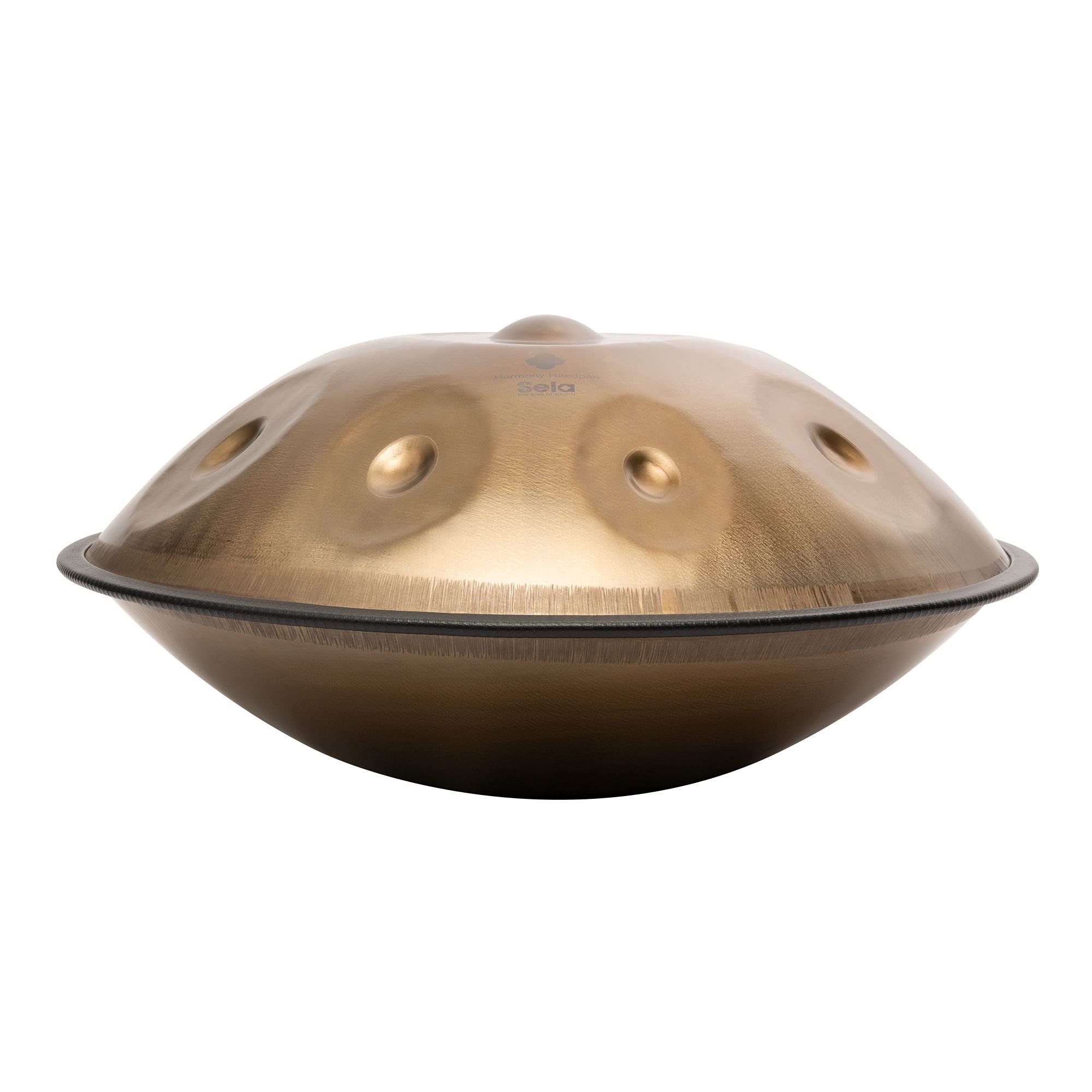 SELA Unity Handpan C# Kurd (432 Hz) I Handmade Premium Qualität - geeignet für Anfänger & Profis I Edelstahl-Percussion-Instrument - inkl. gepolsterter Tasche I Pantam SE 215 Stainless Steel Gold