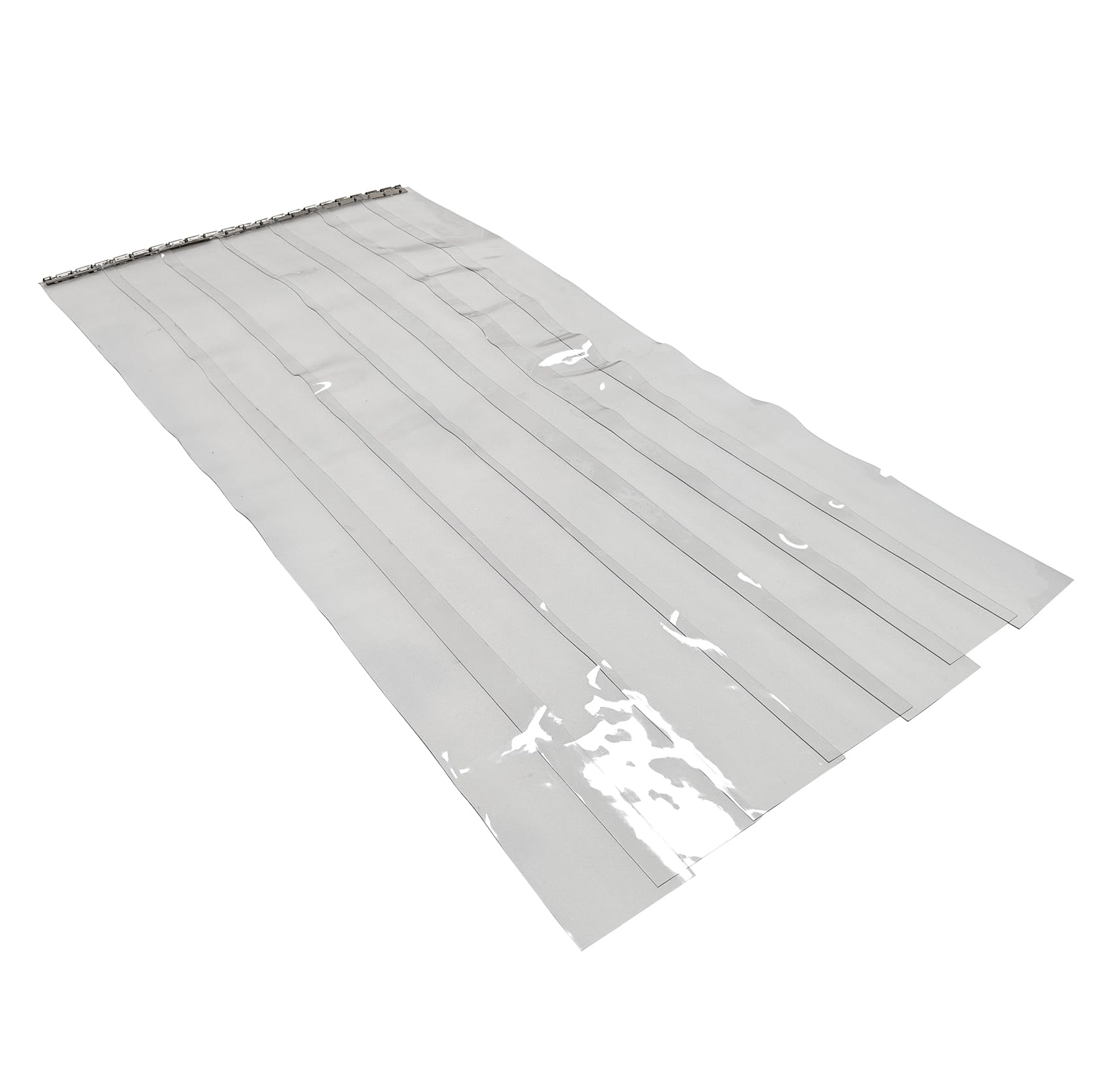 Przezroczysta listwa drzwiowa zasłona PCW ze sprzętem montażowym 213 x 107 cm do magazynu garażu domu
