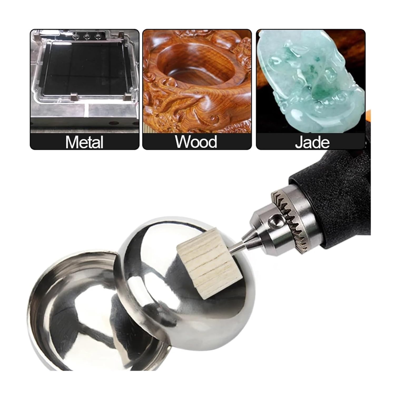 6mm Shank 25-80mm Wool Felt Polishing Buffing Pad Wheel Grinding Head Metal Abrasive Rotary Tools(40x30x6mm)