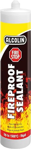 Alcolin Fire Stop Fireproof Sealant - High-Temperature Sealant - High-Temperature Resistance, Durable Bond, No Shrinkage or Cracking - 300ml