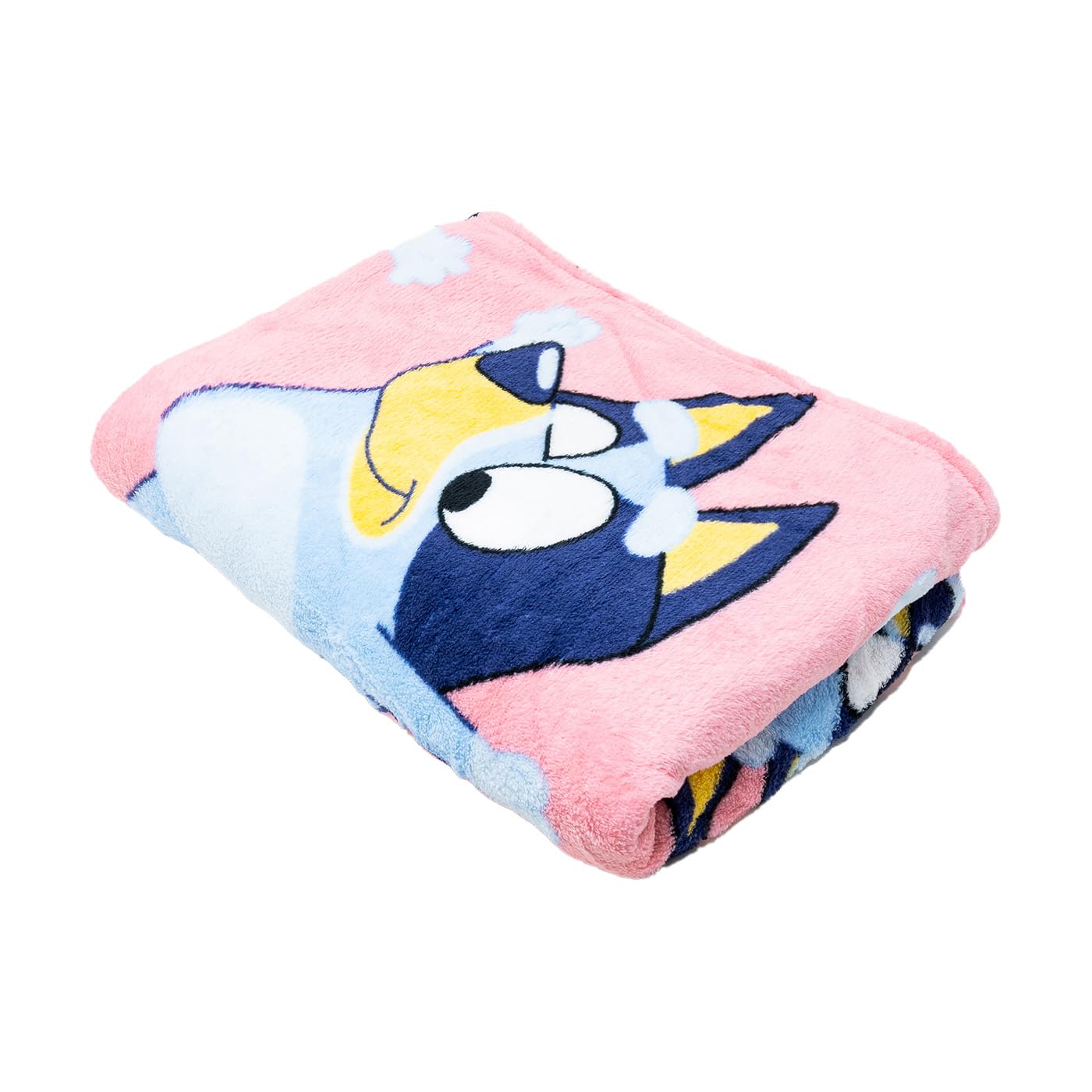 Children's Coral Blanket 100 x 140 cm – for Bluey Fan – Soft and Lightweight Baby Winter Blanket for Boys and Girls, Room Decoration, Birthday Gift (Pink)