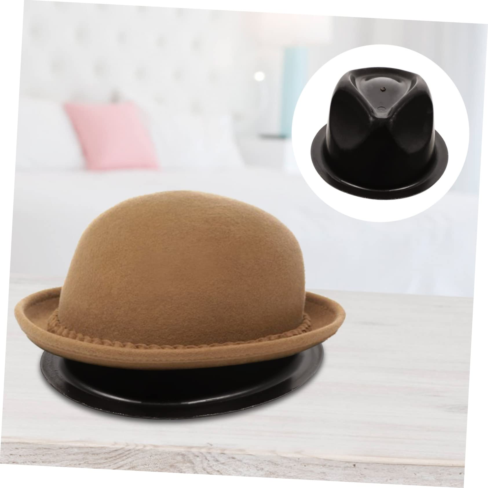 OUNONA 10 Piezas Sostenedor Del Sombrero Estante De Almacenamiento De Sombreros De Tienda Organizador De Sombreros De Vaquero De Polivinilo Escritorio Perchero 57c