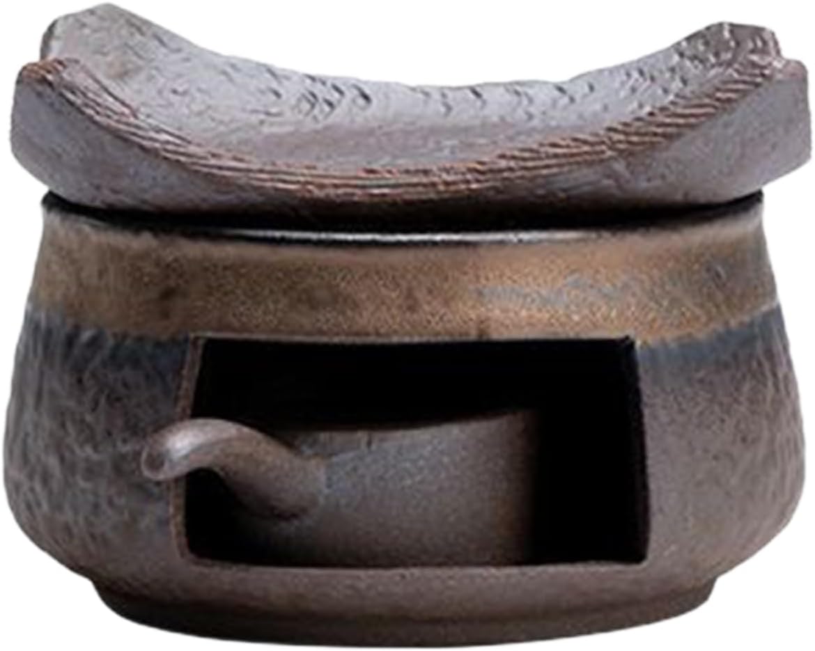 Genérico Ceramic Burner – Multifunctional Decorative Safe Teapot Warmer | Candle and Incense Burner Kit, for Yoga Room, Bedroom, Home Office and Meditation