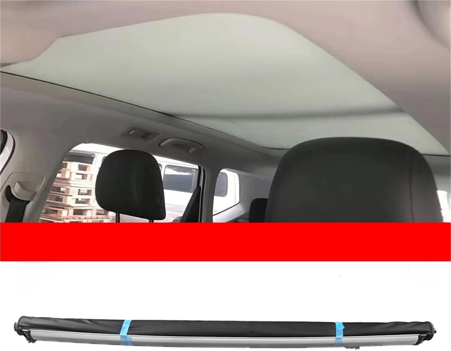 Car Sunshade Cover Panoramic Sunroof Electric Curtains Sun Blind RollerAssembly Compatible for Volkswagen Passat C42 2020-2023 3GB877307(Luxury Color 4)