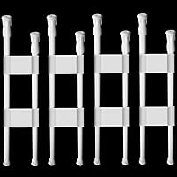 Vista 7 de Zubebe 4 Piezas Barras Dobles para Refrigerador de Autocaravana con Tensión de Resorte Ajustable, Barras de Nevera para RV, Accesorios