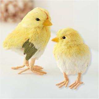 Factory Direct Craft Group of 2 Sisal Spring Easter Chicks for Easter Decorating and Spring Displays