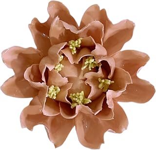Crape Myrtle, 3.54" Ceramic Flower Wall Art Décor, Artificial Flower Wall Sculpture，Handcrafted 3D Hanging Porcelain Flowers for Home，Hallway，Living Room