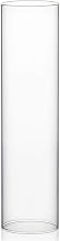 WGVI Hurricane Candle Holder Sleeve, Wide 4", Height 16", Clear Glass Cylinder Candleholder, Chimney Tube, Open Ended Candle Shade, 1 Piece