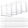 Xuniea 50 Pcs Mini Clear Makeup Bag Small Clear Zipper Pouch Travel Plastic Cosmetic Organizer Waterproof for Toiletries Swimsuit Bikini Bathing Suit5.9 x 5.1 x 1.45 in,Transparent